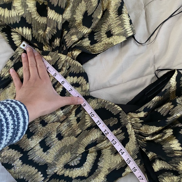 Zara Gold Brocade Top - Picture 5 of 6